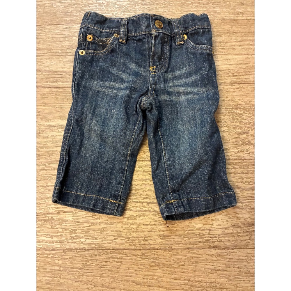 Amy Coe Baby Jeans Dark Wash Peace Sign Embroidered Denim Pants 3-6M 432494-19